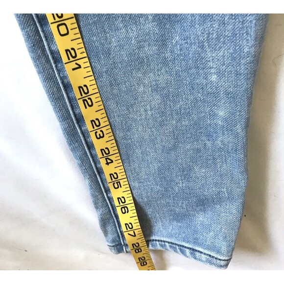 American Eagle Jeans Jegging Super Hi Rise Stretch Skinny 8 8R 28 x28 Light Wash - Picture 7 of 11